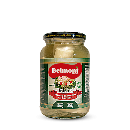 Palmito Pupunha Em Conserva Inteiro 300g